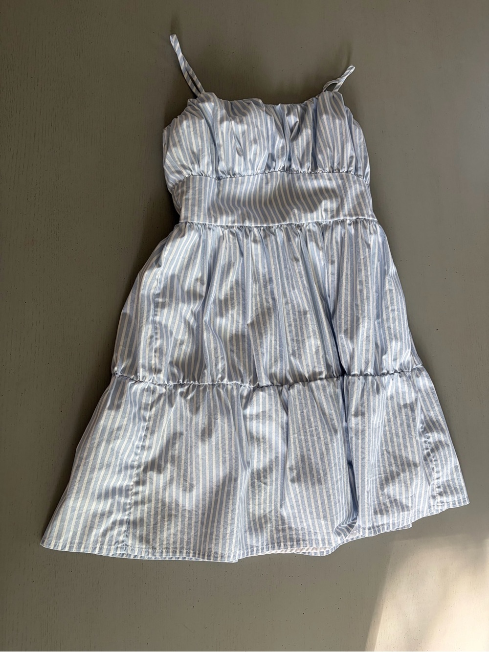 Women’s ' Light Blue & White Striped Sundress